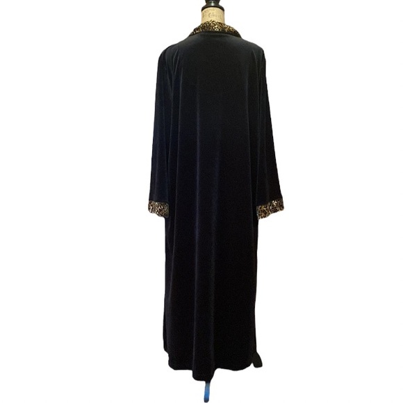 Vintage Cinema Etoile Black Long Robe 2X - Picture 4 of 9